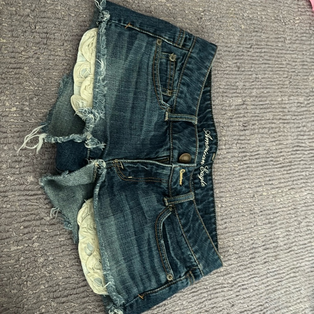 Dark washed jean shorts!!!!